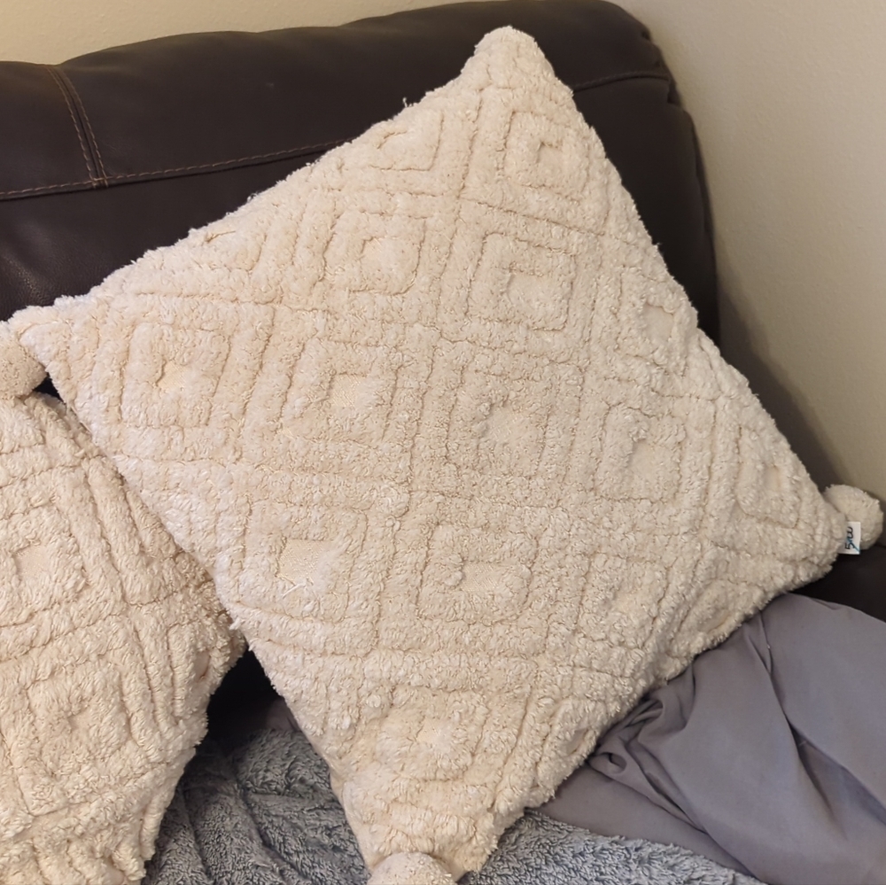 Large throw pillows